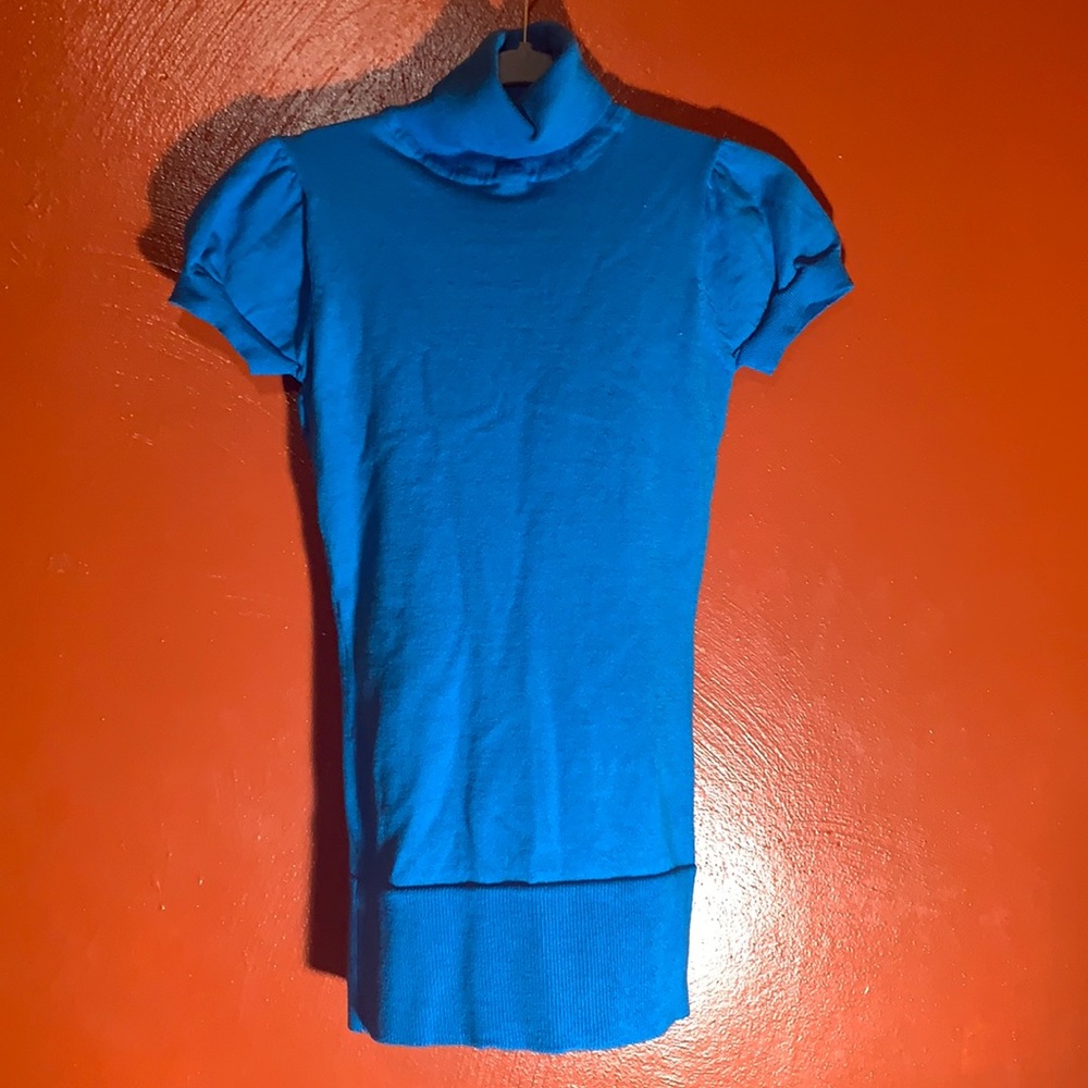 Blue church shirt, size medium